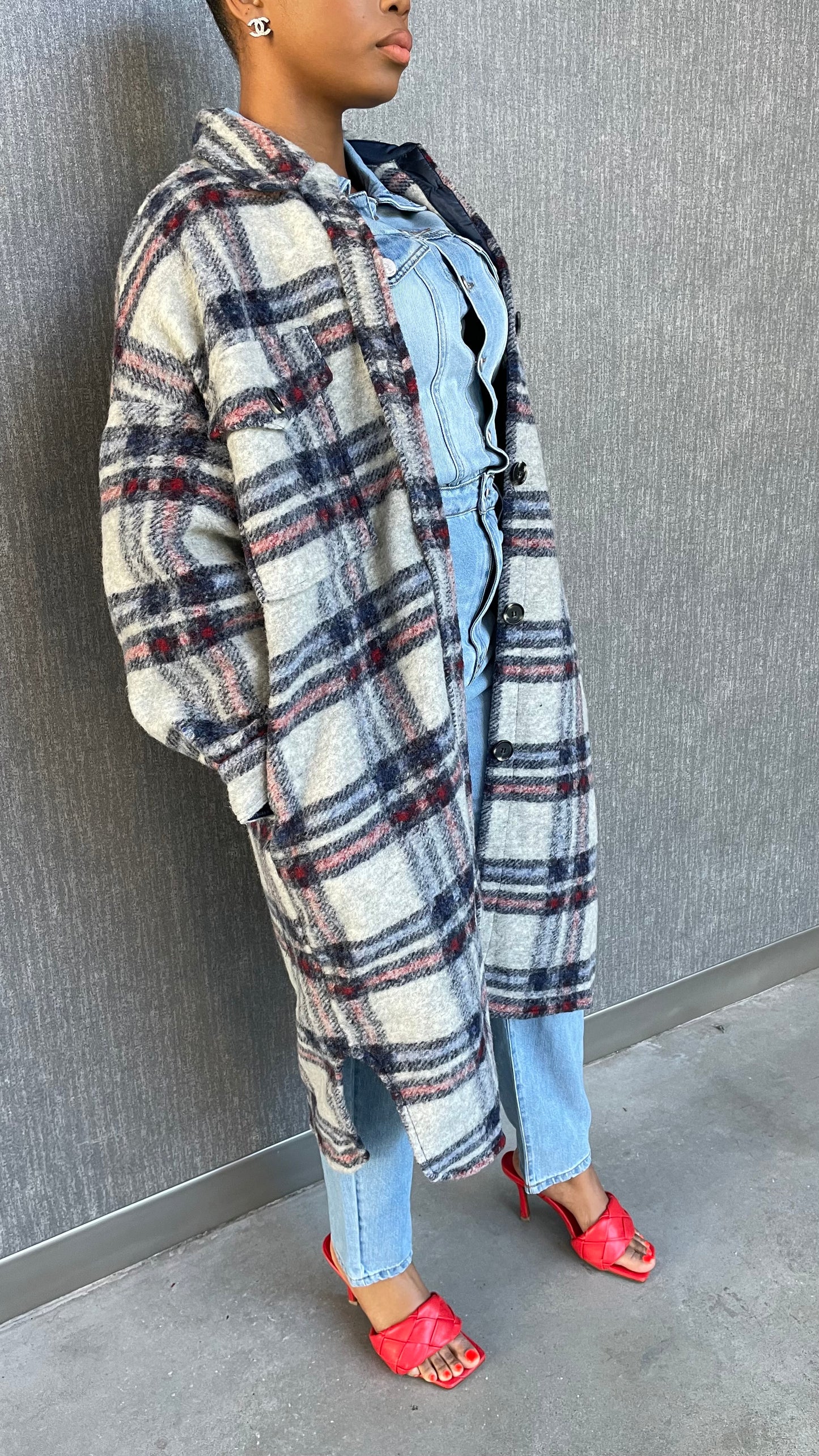 Plaid Out Long Shacket