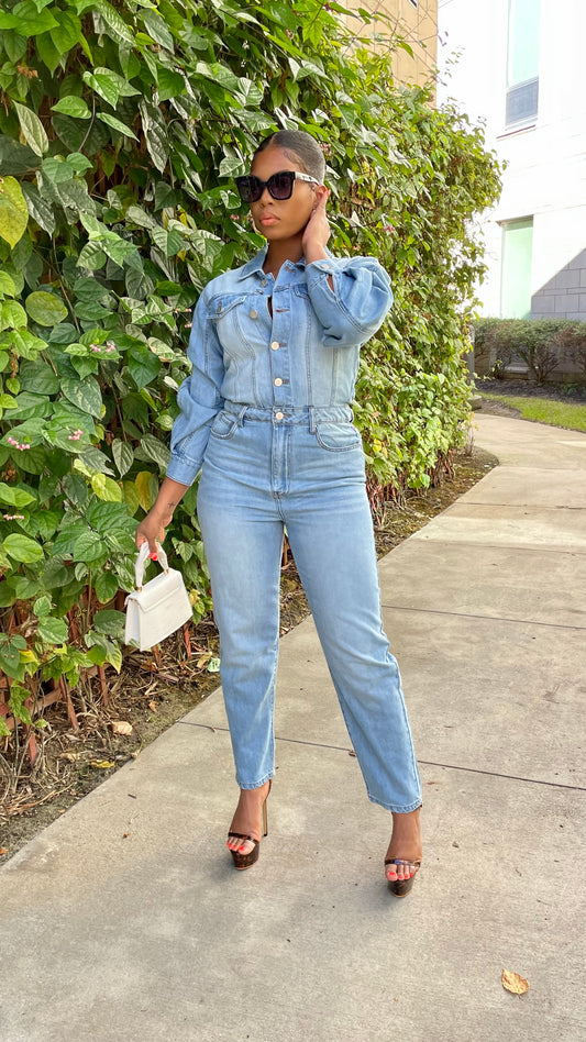 Blu Denim Jumpsuit